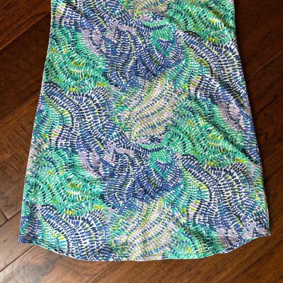 Lilly Pulitzer Tammy T-Shirt Dress Size XS Small Blue Current Fantasea - Picture 10 of 13